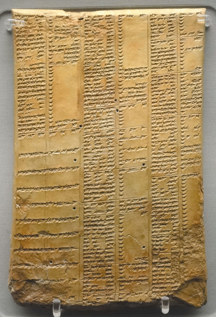 глиняная табличка с клинописью