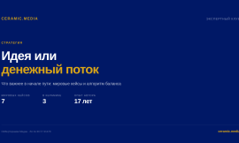 Идея или денежный поток: что важнее в начале пути